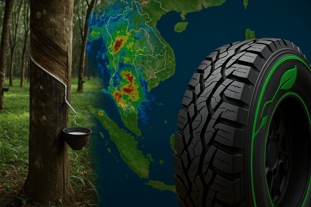 What climate instability means for natural rubber — and for the future cost of agricultural tires?