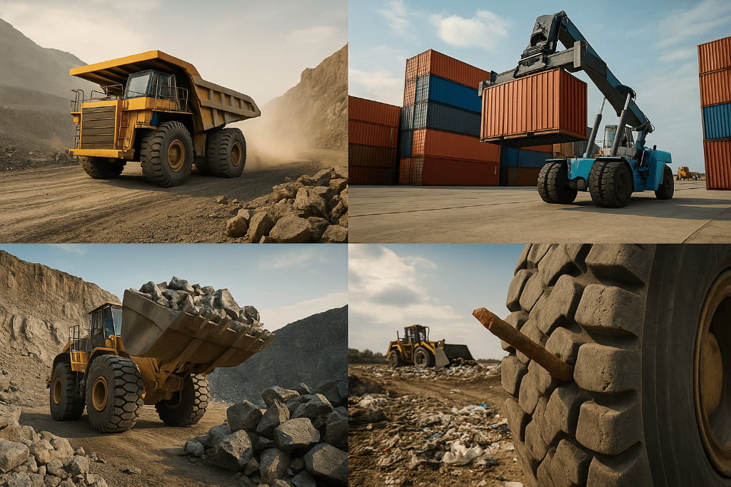 How to Choose the Right OTR Tire Structure for Each Application — Mining, Ports, Quarries, Landfills?