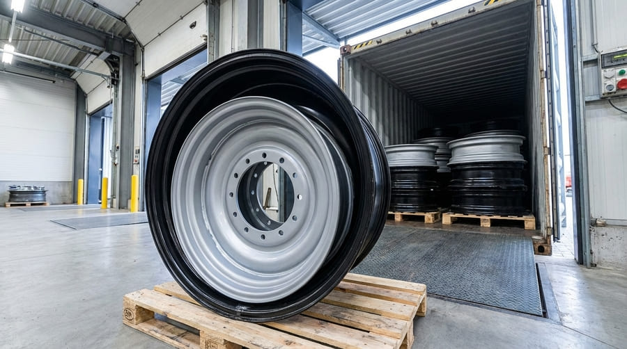 An illustration showing a smaller rim placed neatly inside a larger rim to demonstrate the nesting concept.