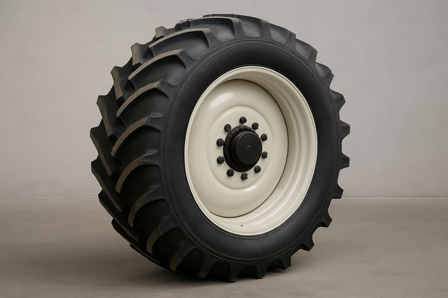 A simple, clean, and durable-looking basic-spec agricultural wheel assembly.