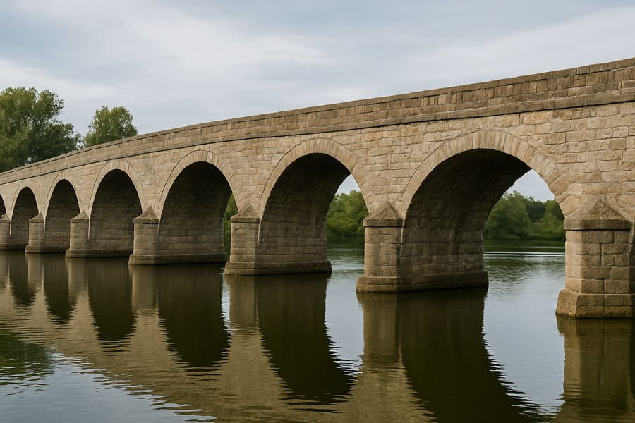 An image of a solid, ancient stone bridge, symbolizing trust and reliability.