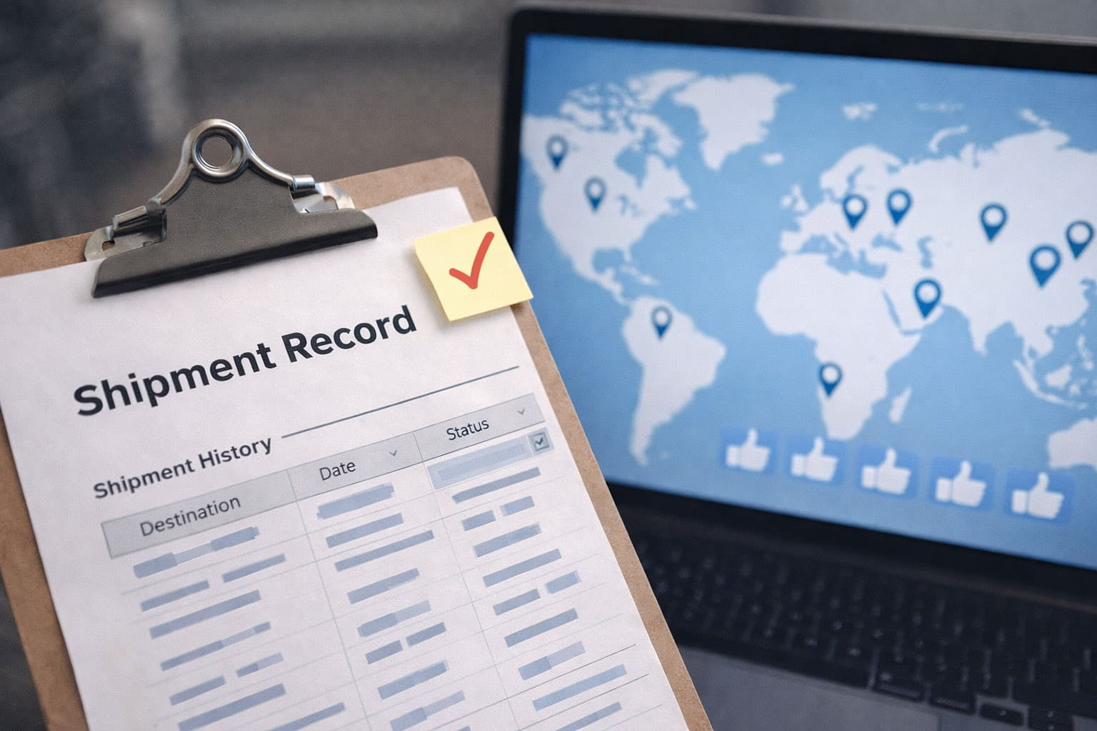 Export documentation and shipping records