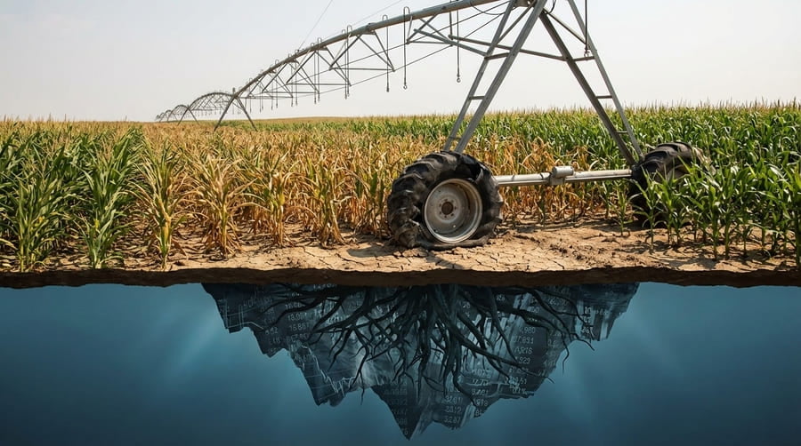 An iceberg with the small tip labeled "Tire Price" and the huge underwater mass labeled "Downtime Cost".