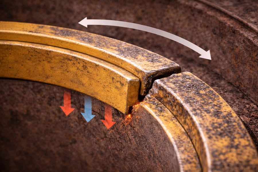 An animation showing the cyclic load on a wheel as it rotates.
