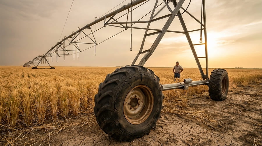 A graph showing a slow, linear wear line and then an exponential curve for failure risk.