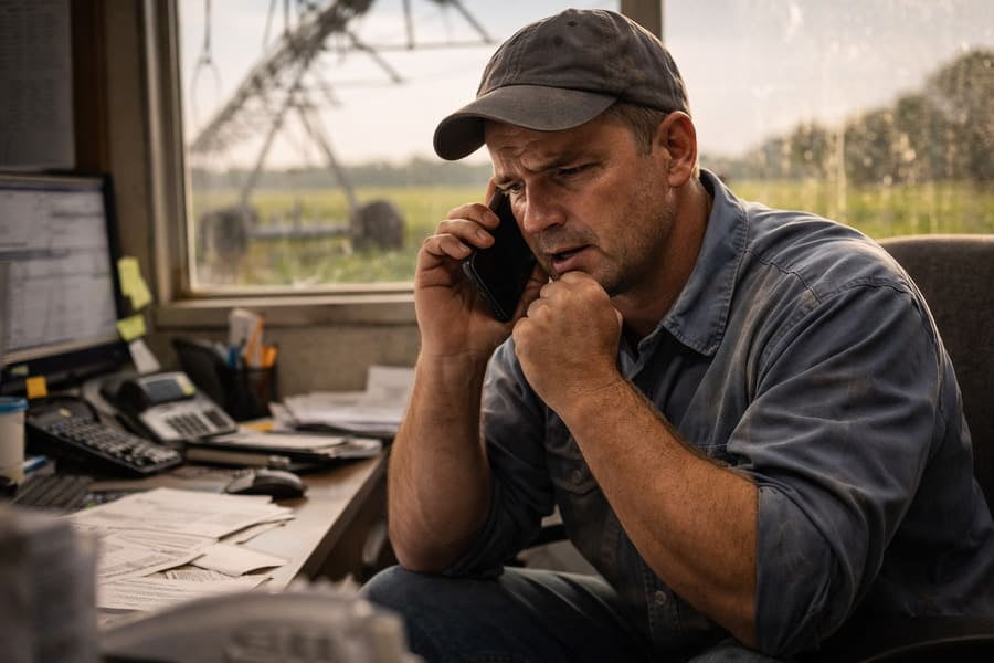 A stack of various new irrigation tires from different brands ready for testing.