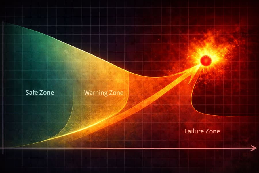 A computer screen showing a Finite Element Analysis (FEA) simulation of a rim, with color-coded stress hotspots in critical areas.