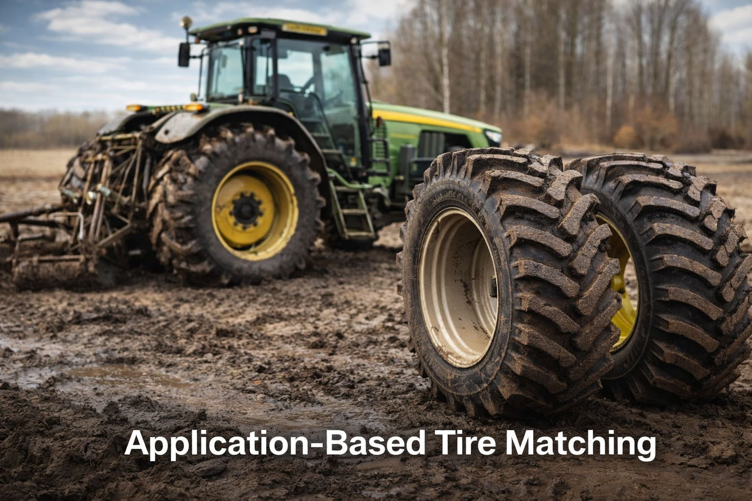 Agricultural field conditions and tire application analysis