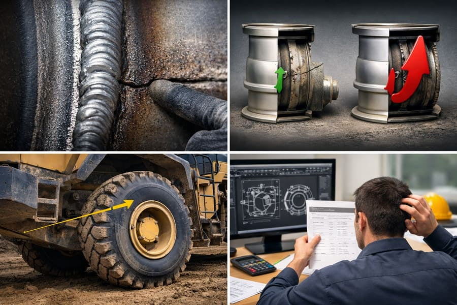 What Really Causes Early Cracks in OTR Wheels?