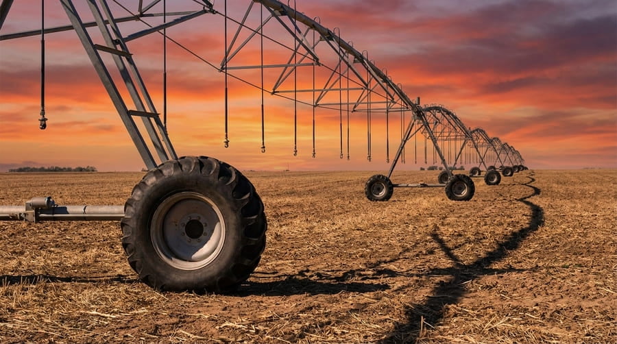 Why are irrigation tires always the first components to reveal imbalance in irrigation systems?