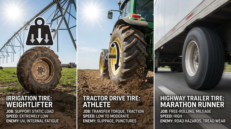 Why Does Comparing Irrigation Tires to Other Tires Systematically Distort Risk?