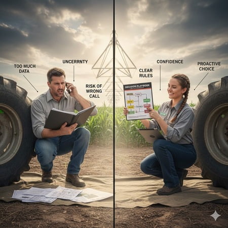 A simple, visual decision-making flowchart for tire replacement.