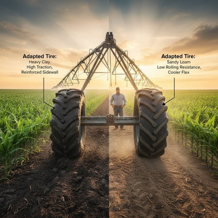 Why Does the Same Irrigation Tire Perform Like a Champion in One Region and Fail in Another?