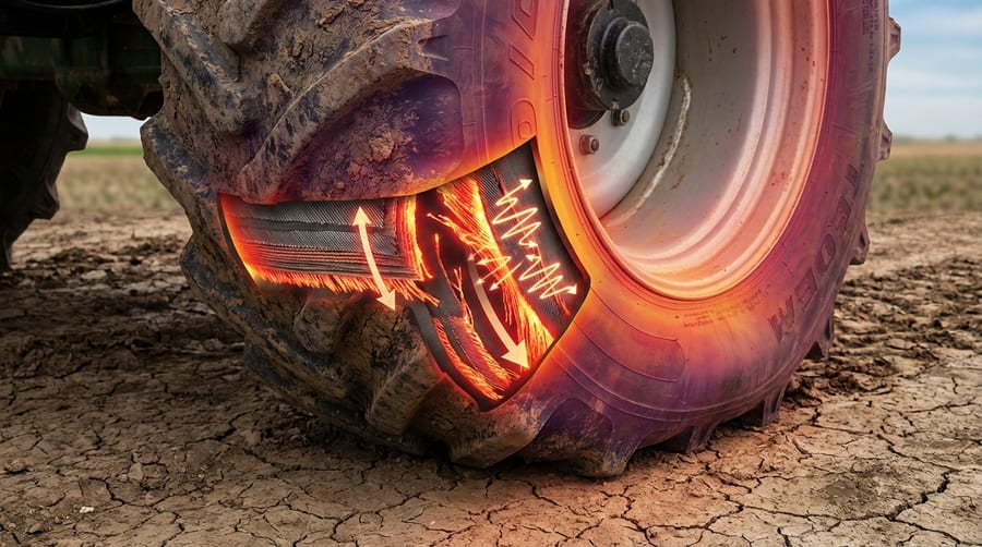 What is the Hidden Cost of Sidewall Deformation in Irrigation Tires?